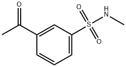 3-acetyl-N-methylbenzene-1-sulfonamide Struktur