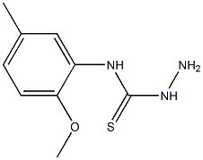 3-amino-1-(2-methoxy-5-methylphenyl)thiourea Struktur