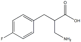 3-amino-2-[(4-fluorophenyl)methyl]propanoic acid Struktur