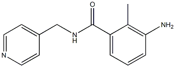 3-amino-2-methyl-N-(pyridin-4-ylmethyl)benzamide Struktur