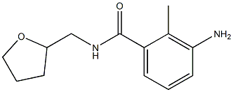 3-amino-2-methyl-N-(tetrahydrofuran-2-ylmethyl)benzamide Struktur