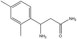 3-amino-3-(2,4-dimethylphenyl)propanamide Struktur