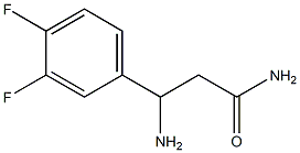 3-amino-3-(3,4-difluorophenyl)propanamide Struktur