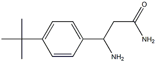 3-amino-3-(4-tert-butylphenyl)propanamide Struktur