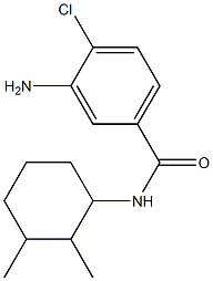 3-amino-4-chloro-N-(2,3-dimethylcyclohexyl)benzamide Struktur