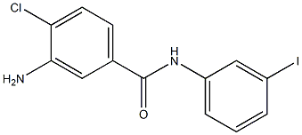 3-amino-4-chloro-N-(3-iodophenyl)benzamide Struktur