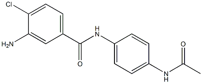 3-amino-4-chloro-N-(4-acetamidophenyl)benzamide Struktur