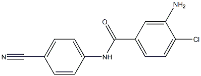 3-amino-4-chloro-N-(4-cyanophenyl)benzamide Struktur