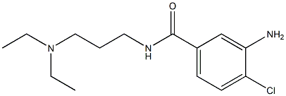 3-amino-4-chloro-N-[3-(diethylamino)propyl]benzamide Struktur