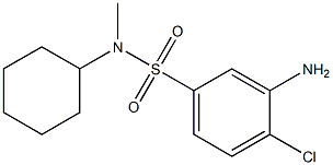 3-amino-4-chloro-N-cyclohexyl-N-methylbenzene-1-sulfonamide Struktur