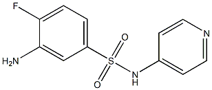 3-amino-4-fluoro-N-(pyridin-4-yl)benzene-1-sulfonamide Struktur