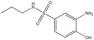 3-amino-4-hydroxy-N-propylbenzene-1-sulfonamide Struktur