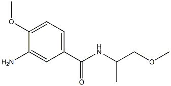 3-amino-4-methoxy-N-(1-methoxypropan-2-yl)benzamide Struktur