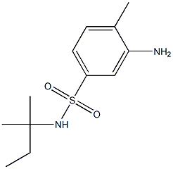 3-amino-4-methyl-N-(2-methylbutan-2-yl)benzene-1-sulfonamide Struktur