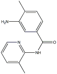 3-amino-4-methyl-N-(3-methylpyridin-2-yl)benzamide Struktur