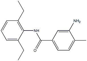 3-amino-N-(2,6-diethylphenyl)-4-methylbenzamide Struktur