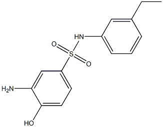 3-amino-N-(3-ethylphenyl)-4-hydroxybenzene-1-sulfonamide Struktur