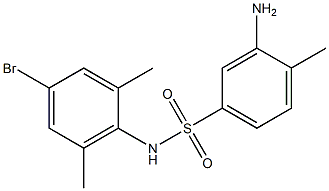 3-amino-N-(4-bromo-2,6-dimethylphenyl)-4-methylbenzene-1-sulfonamide Struktur