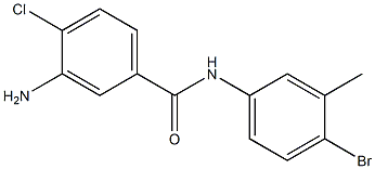 3-amino-N-(4-bromo-3-methylphenyl)-4-chlorobenzamide Struktur