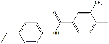 3-amino-N-(4-ethylphenyl)-4-methylbenzamide Struktur