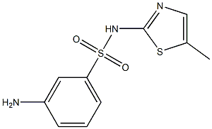 3-amino-N-(5-methyl-1,3-thiazol-2-yl)benzenesulfonamide Struktur