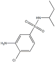 3-amino-N-(butan-2-yl)-4-chlorobenzene-1-sulfonamide Struktur