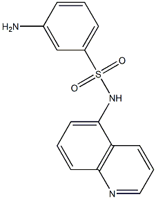 3-amino-N-(quinolin-5-yl)benzene-1-sulfonamide Struktur