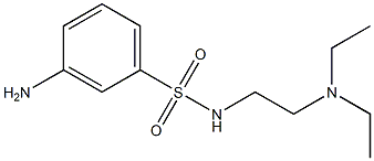 3-amino-N-[2-(diethylamino)ethyl]benzenesulfonamide Struktur