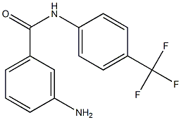 3-amino-N-[4-(trifluoromethyl)phenyl]benzamide Struktur