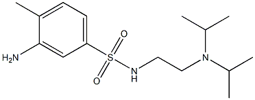 3-amino-N-{2-[bis(propan-2-yl)amino]ethyl}-4-methylbenzene-1-sulfonamide Struktur