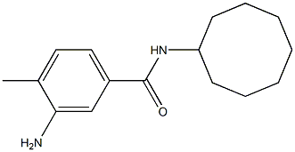 3-amino-N-cyclooctyl-4-methylbenzamide Struktur