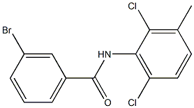 3-bromo-N-(2,6-dichloro-3-methylphenyl)benzamide Struktur