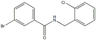 3-bromo-N-[(2-chlorophenyl)methyl]benzamide Struktur