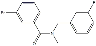 3-bromo-N-[(3-fluorophenyl)methyl]-N-methylbenzamide Struktur