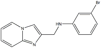 3-bromo-N-{imidazo[1,2-a]pyridin-2-ylmethyl}aniline Struktur