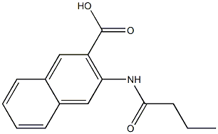 3-butanamidonaphthalene-2-carboxylic acid Struktur