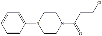 3-chloro-1-(4-phenylpiperazin-1-yl)propan-1-one Struktur