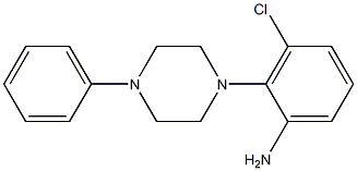 3-chloro-2-(4-phenylpiperazin-1-yl)aniline Struktur