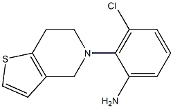 3-chloro-2-(6,7-dihydrothieno[3,2-c]pyridin-5(4H)-yl)aniline Struktur