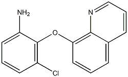 3-chloro-2-(quinolin-8-yloxy)aniline Struktur