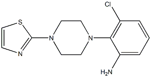 3-chloro-2-[4-(1,3-thiazol-2-yl)piperazin-1-yl]aniline Struktur