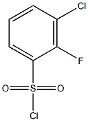 3-chloro-2-fluorobenzene-1-sulfonyl chloride Struktur