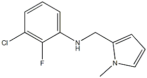 3-chloro-2-fluoro-N-[(1-methyl-1H-pyrrol-2-yl)methyl]aniline Struktur