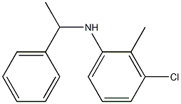 3-chloro-2-methyl-N-(1-phenylethyl)aniline Struktur