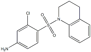 3-chloro-4-(1,2,3,4-tetrahydroquinoline-1-sulfonyl)aniline Struktur