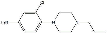 3-chloro-4-(4-propylpiperazin-1-yl)aniline Struktur