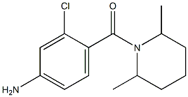 3-chloro-4-[(2,6-dimethylpiperidin-1-yl)carbonyl]aniline Struktur