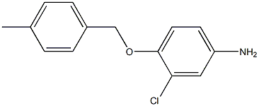 3-chloro-4-[(4-methylbenzyl)oxy]aniline Struktur