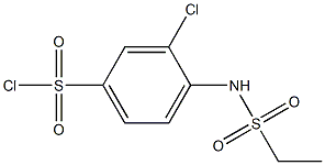 3-chloro-4-ethanesulfonamidobenzene-1-sulfonyl chloride Struktur