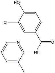 3-chloro-4-hydroxy-N-(3-methylpyridin-2-yl)benzamide Struktur